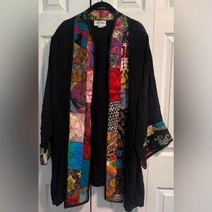 Women's Vintage 2 Rare Quilted Accent Open Cardigan
